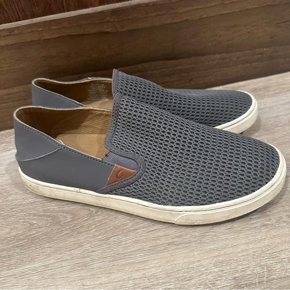 Olukai Pehuea Slip On Shoes Pavement Gray Size 10 - Picture 6 of 14